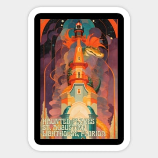 Haunted Places St. Augustine Lighthouse Florida Sticker